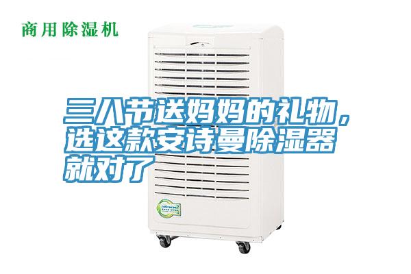 三八節送媽媽的禮物，選這款安詩曼除濕器就對了