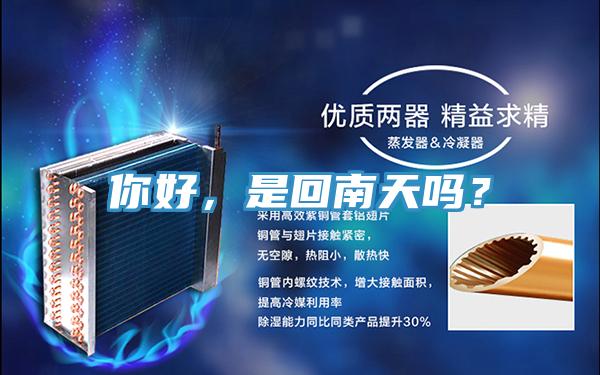 你好，是回南天嗎？