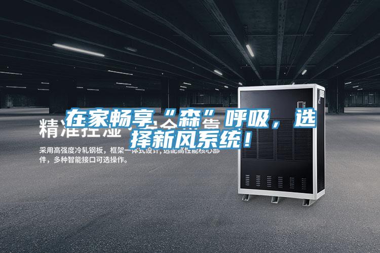 在家暢享“森”呼吸,選擇新風(fēng)系統(tǒng)!