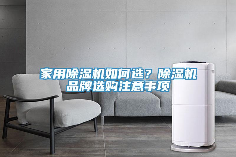 家用除濕機如何選?除濕機品牌選購注意事項