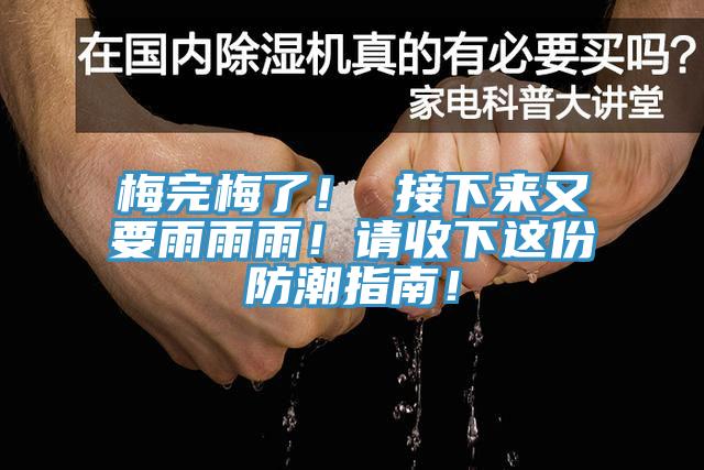 梅完梅了! 接下來又要雨雨雨!請收下這份防潮指南!