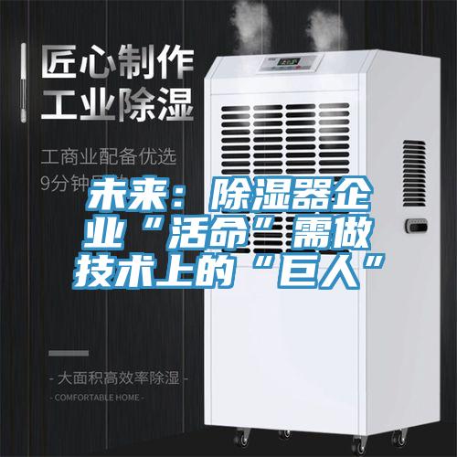 未來:除濕器企業“活命”需做技術上的“巨人”