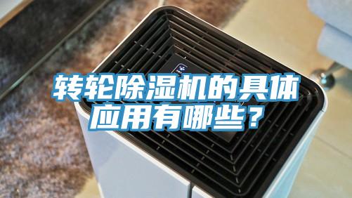 轉輪除濕機的具體應用有哪些？