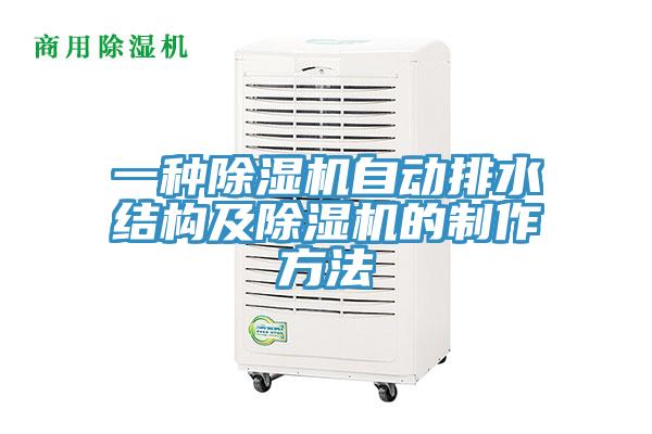 一種除濕機自動排水結構及除濕機的制作方法