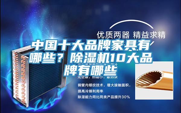 中國十大品牌家具有哪些？除濕機10大品牌有哪些
