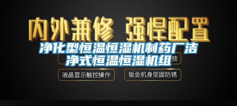 凈化型恒溫恒濕機制藥廠潔凈式恒溫恒濕機組