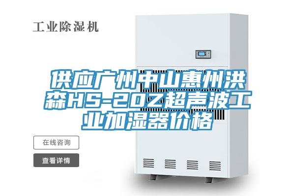 供應廣州中山惠州洪森HS-20Z超聲波工業加濕器價格