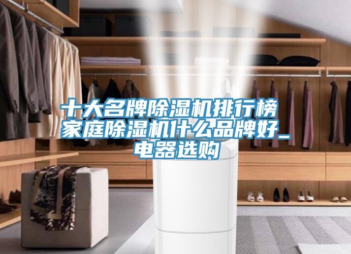 十大名牌除濕機排行榜 家庭除濕機什么品牌好_電器選購
