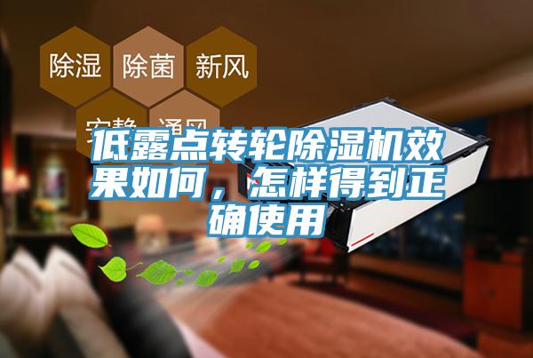 低露點轉輪除濕機效果如何，怎樣得到正確使用