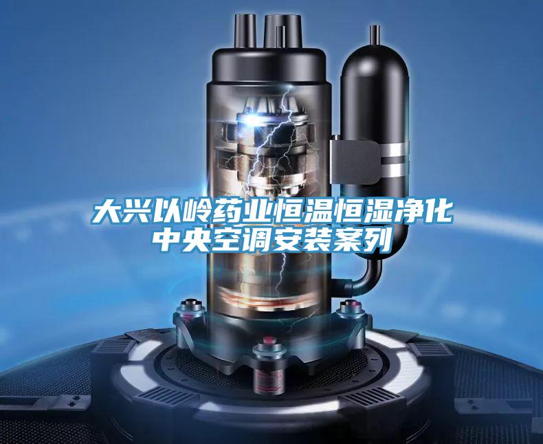 大興以嶺藥業(yè)恒溫恒濕凈化中央空調(diào)安裝案列
