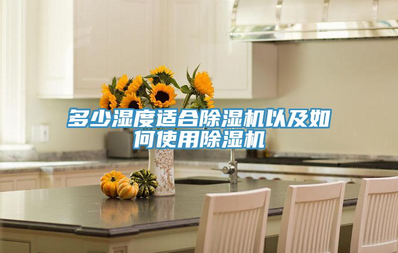 多少濕度適合除濕機以及如何使用除濕機
