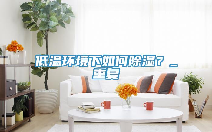 低溫環(huán)境下如何除濕？_重復