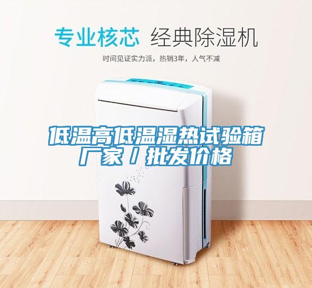 低溫高低溫濕熱試驗箱廠家／批發價格