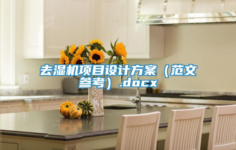 去濕機項目設計方案（范文參考）.docx