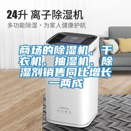 商場的除濕機、干衣機、抽濕機、除濕劑銷售同比增長一兩成