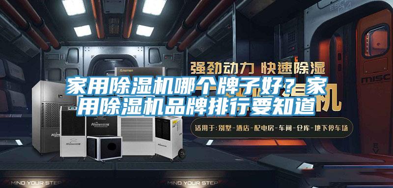 家用除濕機哪個牌子好？家用除濕機品牌排行要知道
