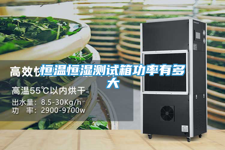 恒溫恒濕測試箱功率有多大