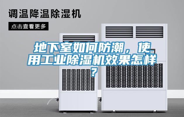 地下室如何防潮，使用工業除濕機效果怎樣？