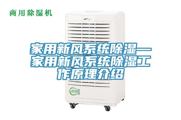 家用新風系統除濕—家用新風系統除濕工作原理介紹
