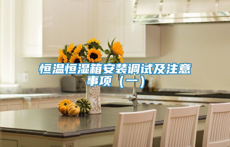 恒溫恒濕箱安裝調(diào)試及注意事項(xiàng)（一）