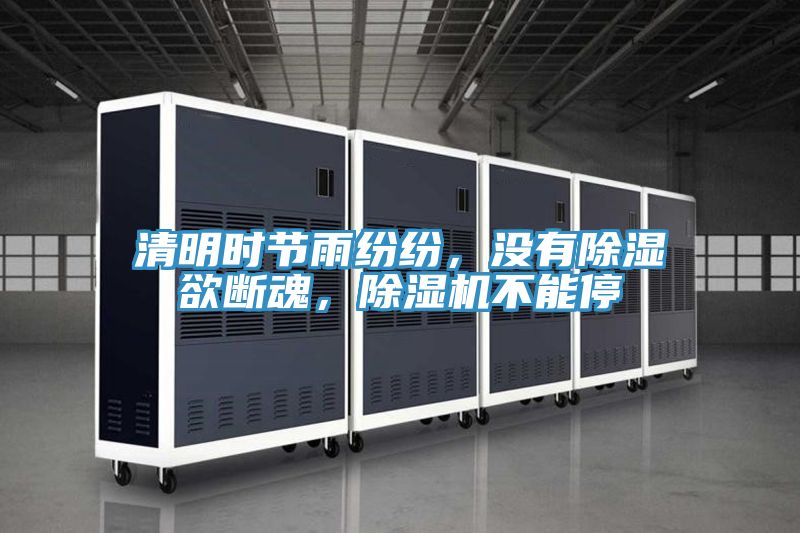 清明時節雨紛紛，沒有除濕欲斷魂，除濕機不能停