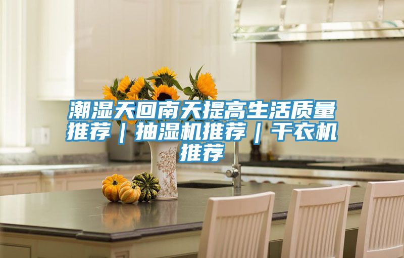 潮濕天回南天提高生活質量推薦｜抽濕機推薦｜干衣機推薦