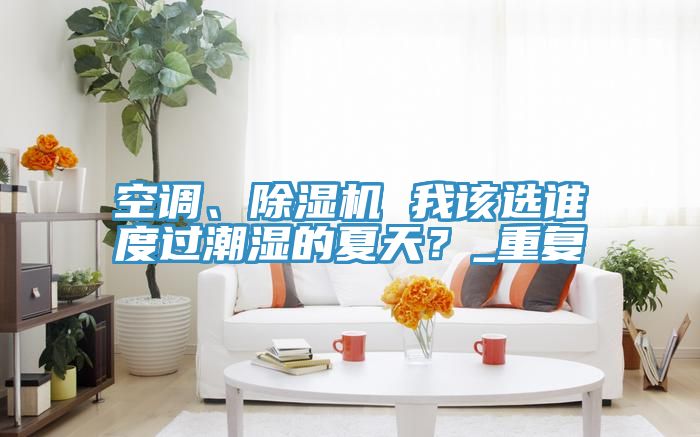 空調、除濕機 我該選誰度過潮濕的夏天？_重復